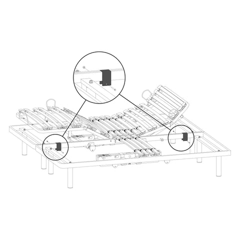 Unión para camas individuales – ideal para unir dos somieres